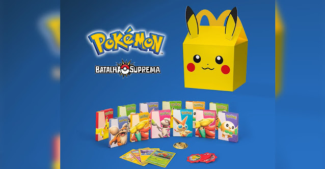 Pokémon é tema do McLanche Feliz de janeiro com coleção TCG